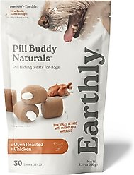 Pill Buddy Naturals Roasted Chicken Soft & Chewy Dog Treats, 30 count