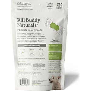 Pill Buddy Naturals Peanut Butter & Apple Soft & Chewy Dog Treats, 30 count