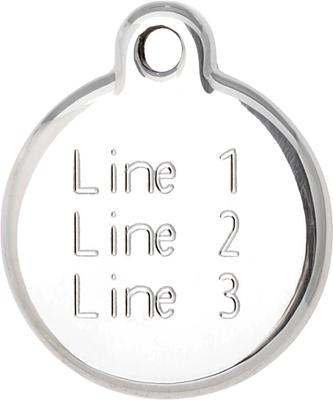 Show full view: Red Dingo I Love Dad Stainless Steel Personalized Dog & Cat ID Tag, White, Small slide 3 of 8