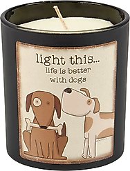 Primitives By Kathy Better with Dogs Candle slide 1 of 4