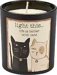 Primitives By Kathy Better with Cats Candle