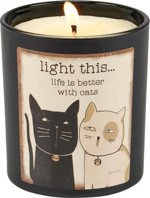 Show full view: Primitives By Kathy Better with Cats Candle slide 2 of 4