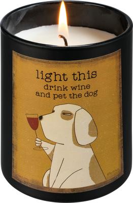 Show full view: Primitives By Kathy Pet The Dog Candle slide 3 of 4