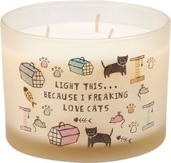 Primitives By Kathy Love Cats Candle