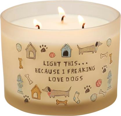 Show full view: Primitives By Kathy Love Dogs Candle slide 3 of 5