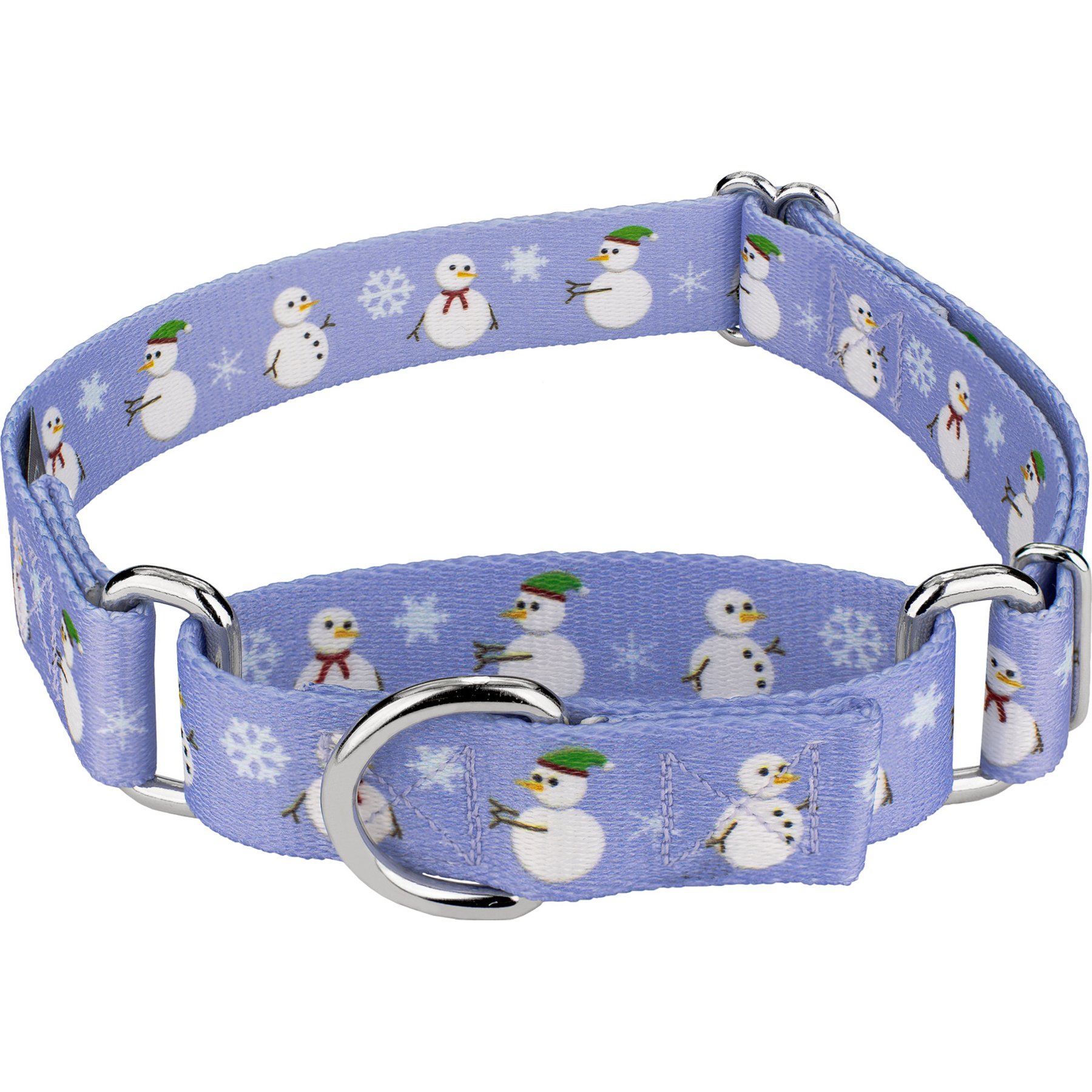 Country Brook Design Snowman Martingale Dog Collar, X-Large