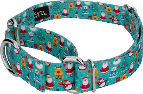 Show full view: Country Brook Design Santa & Friends Martingale Dog Collar, Large slide 5 of 7