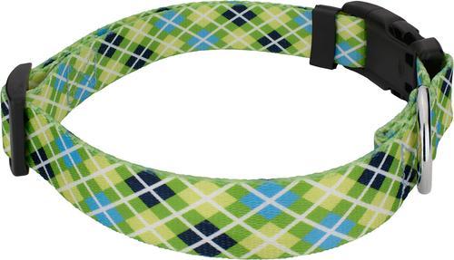 Show full view: Country Brook Design Margarita Argyle Deluxe Dog Collar, X-Small slide 4 of 5