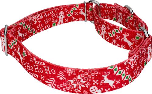 Show full view: Country Brook Design Ho Ho Ho Martingale Dog Collar, X-Small slide 4 of 5