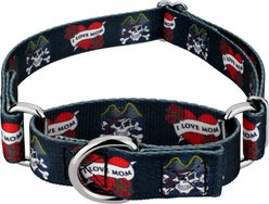 Country Brook Design I Love Mom Martingale Dog Collar, Medium