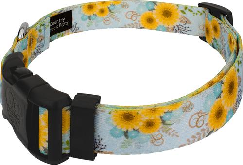 Show full view: Country Brook Design Deluxe Sunny Days Dog Collar, Large slide 3 of 6