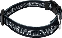 Country Brook Design Deluxe Sheet Music Dog Collar, Large slide 2 of 5
