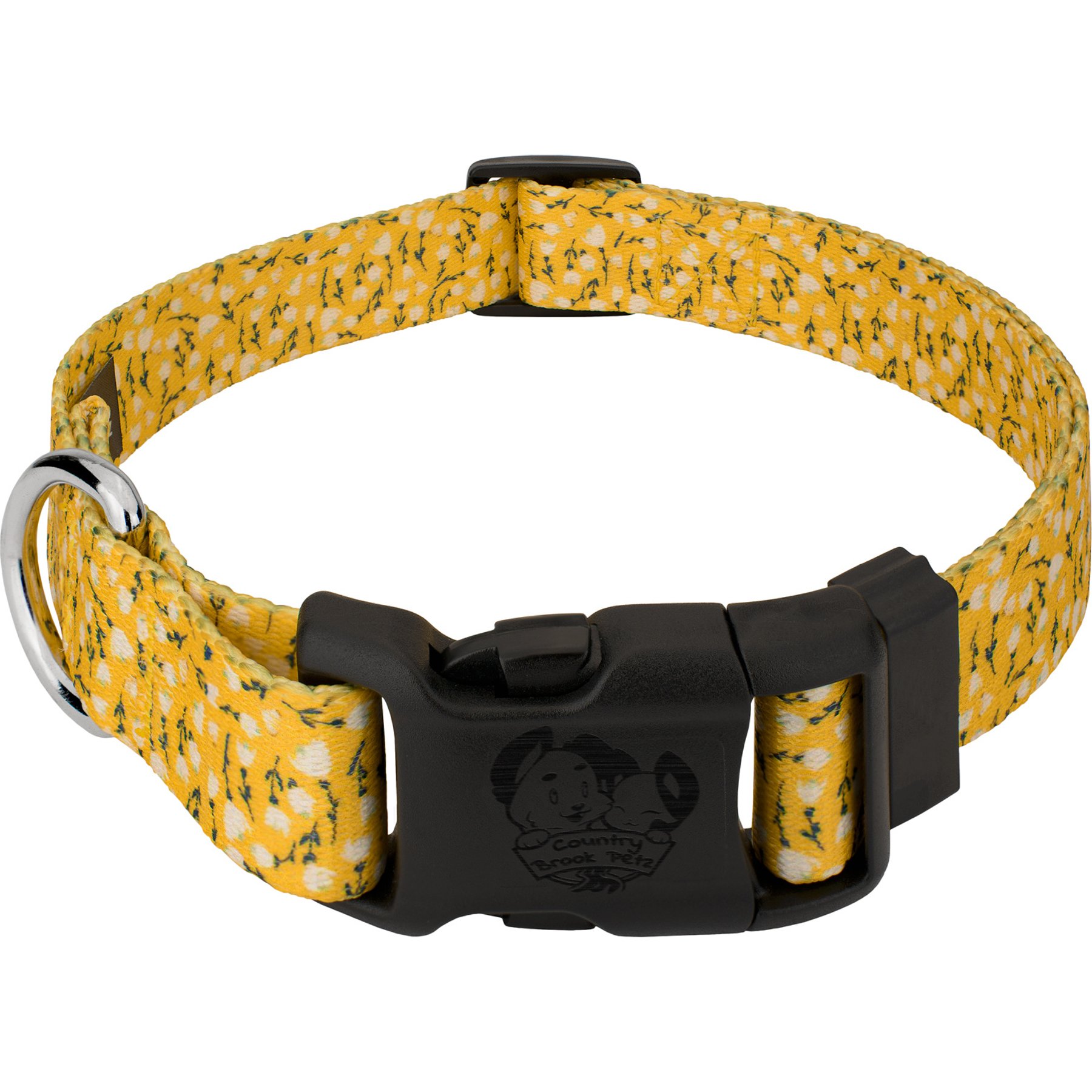 Country Brook Design Deluxe Spring Cottagecore Dog Collar, X-Large