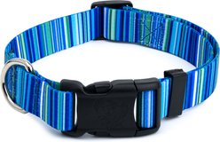 Country Brook Design Deluxe Serape Dog Collar, Blue, Medium slide 1 of 8