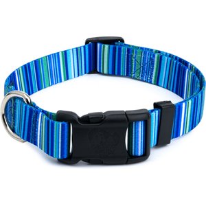 Country Brook Design Deluxe Serape Dog Collar, Blue, Large