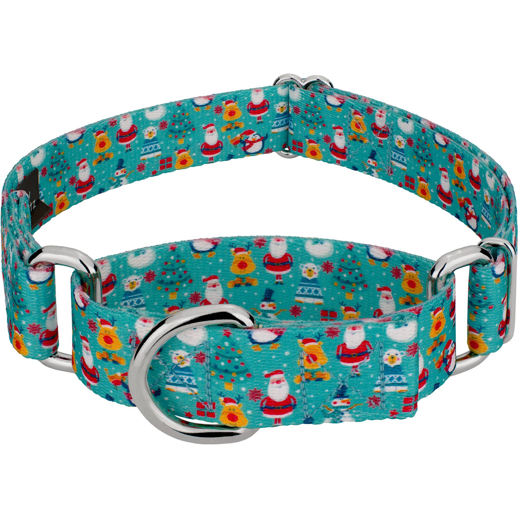 Country Brook Design Santa & Friends Martingale Dog Collar, Large