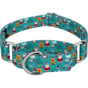 Country Brook Design Santa & Friends Martingale Dog Collar, Large
