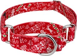 Country Brook Design Ho Ho Ho Martingale Dog Collar, Large