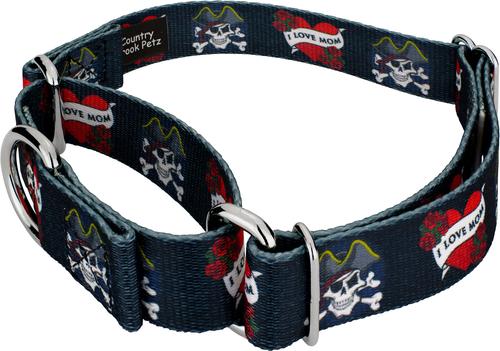 Show full view: Country Brook Design I Love Mom Martingale Dog Collar, Medium slide 4 of 6
