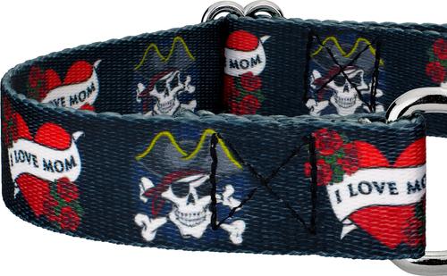 Show full view: Country Brook Design I Love Mom Martingale Dog Collar, Medium slide 6 of 6