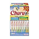 Inaba Churu Tuna Variety Creamy Puree Grain-Free Lickable Cat Treats, 0.5-oz tube, 20 count