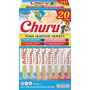 churu様 INABA Churu Seafood Variety Creamy Puree Grain-Free Lickable
