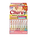 Inaba Churu Seafood Variety Creamy Puree Grain-Free Lickable Cat Treats. 0.5-oz tube, 20 count