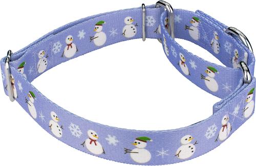 Show full view: Country Brook Design Snowman Martingale Dog Collar, Large slide 4 of 5