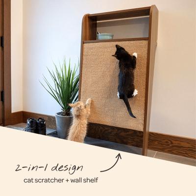 Show full view: 4 Cats & Dogs Wesley Wall Cat Scratcher, Walnut slide 5 of 8