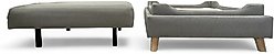 4 Cats & Dogs Otto Cat Ottoman, Grey slide 2 of 8