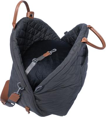 Show full view: 4 Cats & Dogs Mew Mew Bed Dog & Cat Car Seat, Black slide 3 of 4