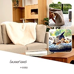 4 Cats & Dogs Throw Dog Furniture Cover, Taupe slide 2 of 5