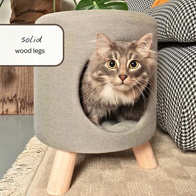 Show full view: 4 Cats & Dogs Wallie Stool Cat Condo, Grey slide 4 of 4