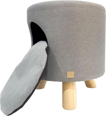 Show full view: 4 Cats & Dogs Wallie Stool Cat Condo, Grey slide 2 of 4