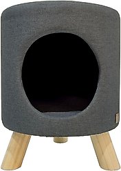 4 Cats & Dogs Wallie Stool Cat Condo, Dark Grey
