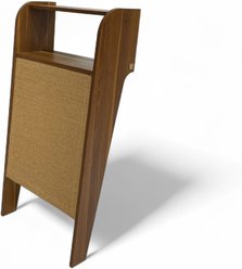 4 Cats & Dogs Wesley Wall Cat Scratcher, Walnut