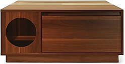 4 Cats & Dogs Coco Coffee Table Cat House, Walnut