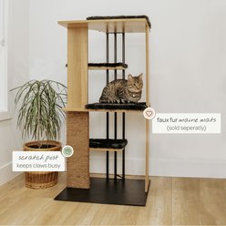 4 Cats & Dogs Cali 47-in Cat Tree, Oak slide 2 of 3