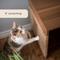 Show in main carousel: 4 Cats & Dogs Jessie Cabinet Cat Litter Box Enclosure, Walnut slide 5 of 7