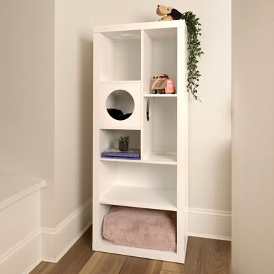 Show full view: 4 Cats & Dogs Cliff Jr. Cat Wall Shelves, White slide 4 of 5