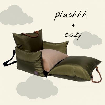 Show full view: 4 Cats & Dogs Marco Single Seater Dog Car Seat, Army slide 6 of 8