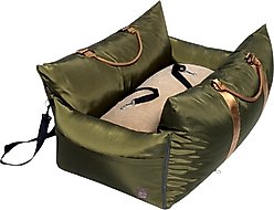 4 Cats & Dogs Marco Two Seater Dog Car Seat, Army slide 2 of 8