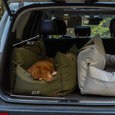 Show full view: 4 Cats & Dogs Marco Two Seater Dog Car Seat, Army slide 5 of 9