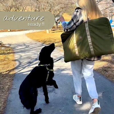 Show full view: 4 Cats & Dogs Gus Travel Dog Bed, Army, Large slide 2 of 3