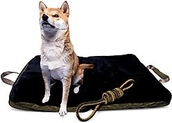 4 Cats & Dogs Gus Travel Dog Bed, Army, Medium