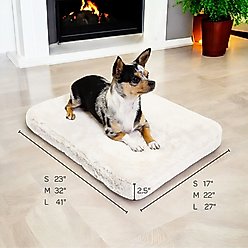 4 Cats & Dogs Pixie Pad Leakproof Dog Bed, Beige, Small slide 2 of 3