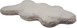 4 Cats & Dogs Pixie Hide Bolster Dog Bed, Taupe, Small