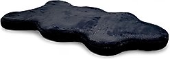 4 Cats & Dogs Pixie Hide Bolster Dog Bed, Black, Large
