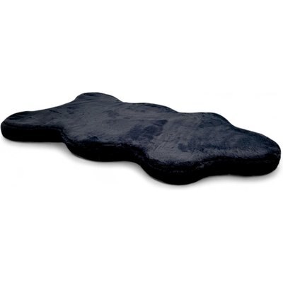 4 Cats & Dogs 4 Cats & Dogs Pixie Hide Bolster Dog Bed, Black, Large