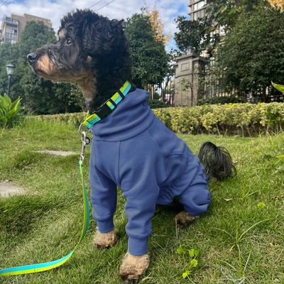 Show full view: Pebot Gumdrop Dog & Cat Fleece Onesie, Navy, Size 8 slide 4 of 6